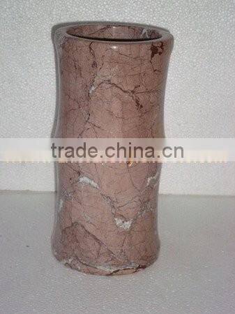 BEAUTIFUL MARINA PINK MARBLE FLOWER VASES