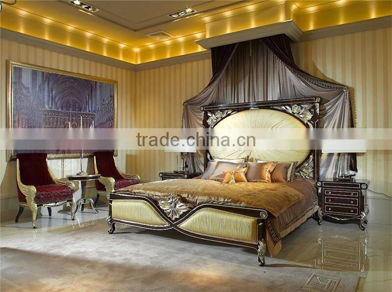 Individual Rose Designed Concept Bedroom Set, Elegant Antique Bed Set