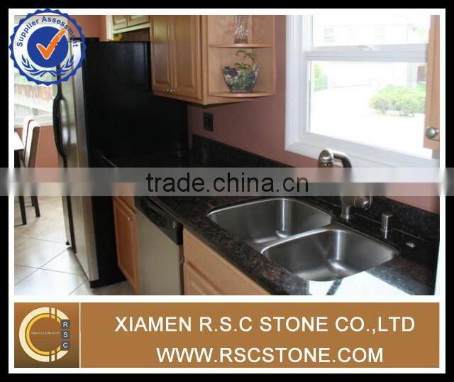 Tan brown granite kitchen top