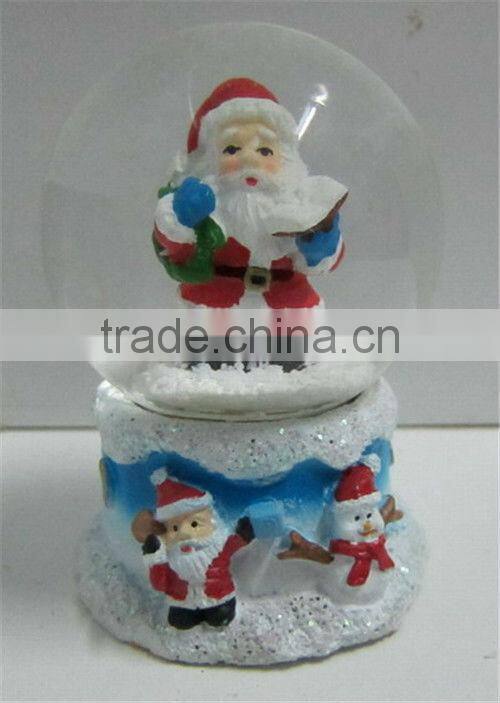 Decorate gift polyresin water snow globes