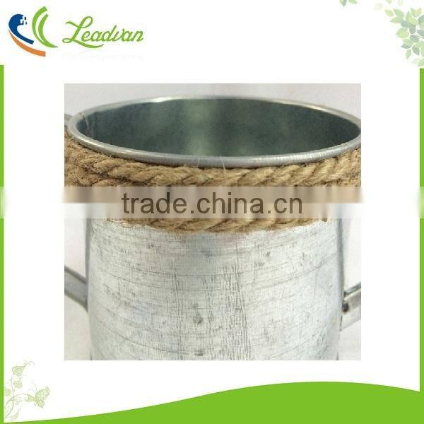 Antique garden decorative metal mini little small kids watering can with handle garden storage watering pot