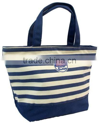 Store More Striped Sailor Summer Beach Shopping Canvas Handbag Tote Bag Shoulder Bag