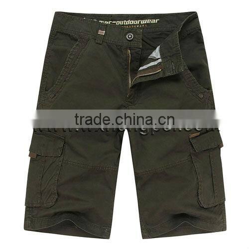 Men's Tropical Pattern Cargo Short Pants/Men's Belted Cargo Shorts Military Panties