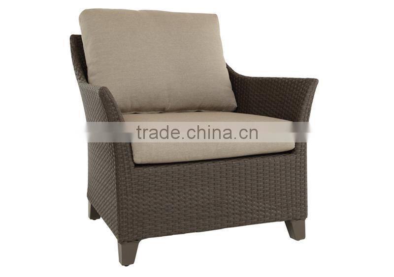 2017 Trade Assurance Newest design outdoor patio used cheap rattan resin wicker arm chair furniture
