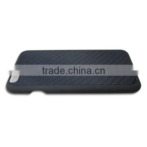 PC bottom diagonal stripes blue carbon fiber mobile phone case for iPhone 6 100% carbon fiber