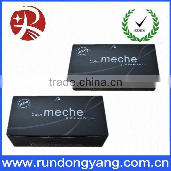 Plastic hair coloring meche