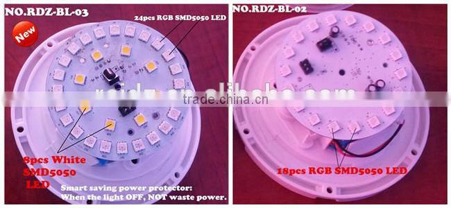 SMD5050 rgbw 16 colors change ir remote control led battery lamps