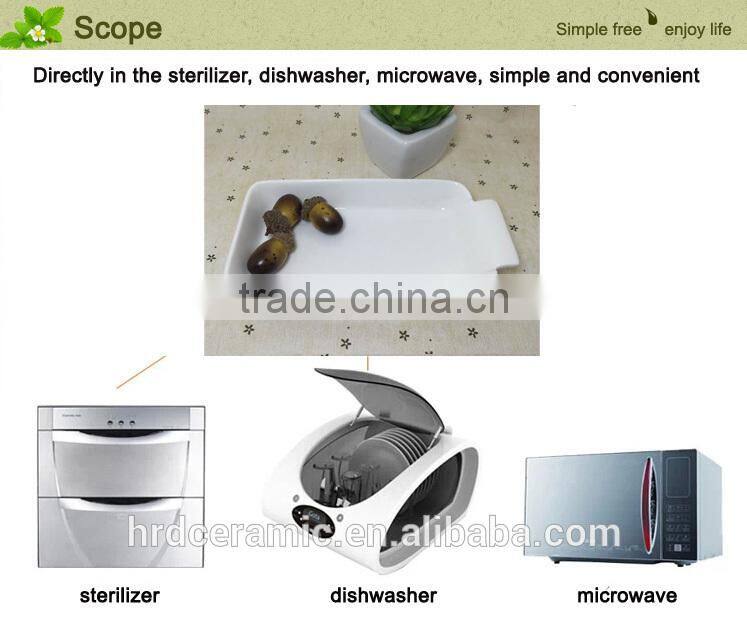 High quality sushi square dish/ceramic dish