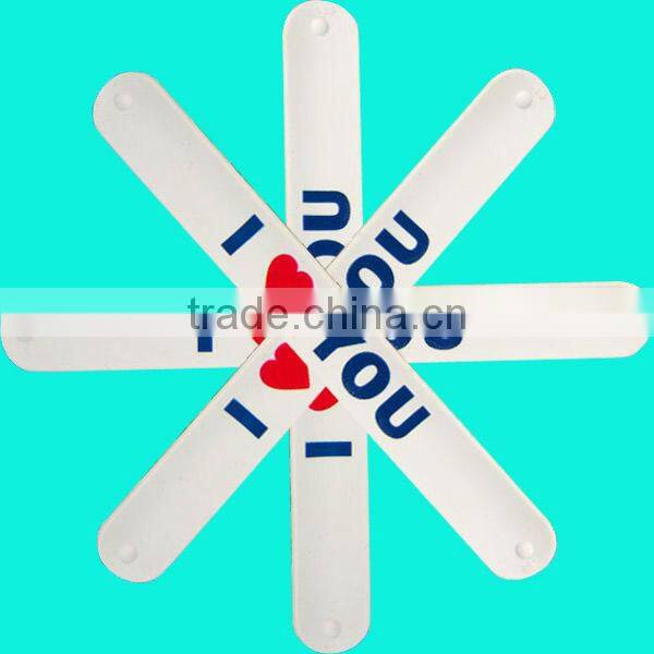 high quality silicone customized slap bracelet