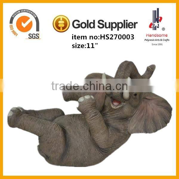 14 Inch Home Decoration Souvenir Brass Imitating Elephant Animal Statue