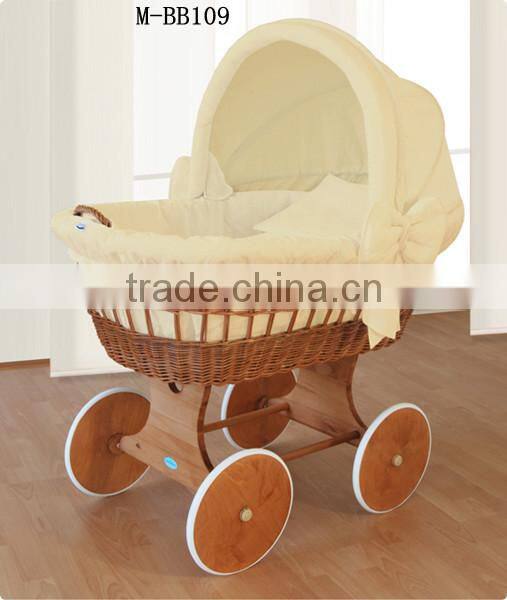 large wicker baby baskets factory supply