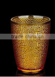 clear Yellow color promotiona Reusable plastic drinking cup