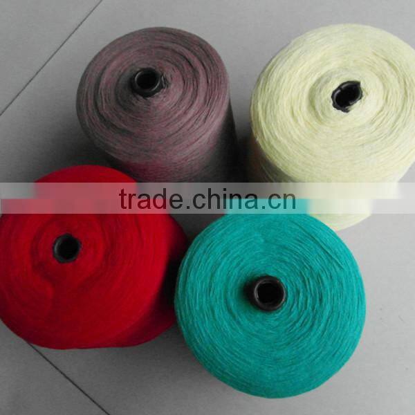 New product 16s/2 colored cotton acrylic blended yarn for weaving