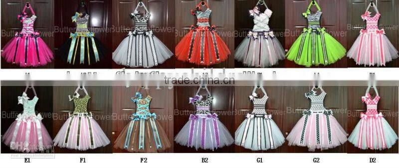New Stylish tutu bow holder dress of celebration party dress tutu dress for kids