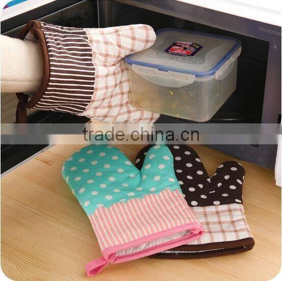 heat resistant cotton kitchen microwave oven glove wholesale oven mitts