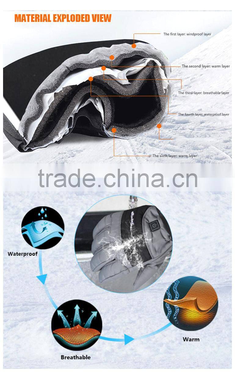 top Battery Powered 3.7 V electrical heated Glove