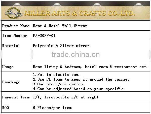 Antique style small size Decorative framed mirror