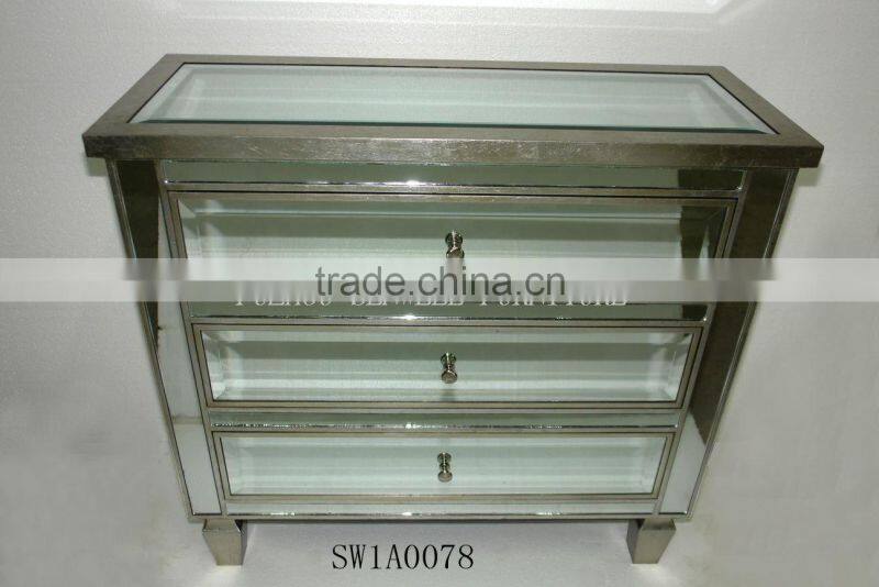 2011 new in wood cabinet with crystal glass for home furniture