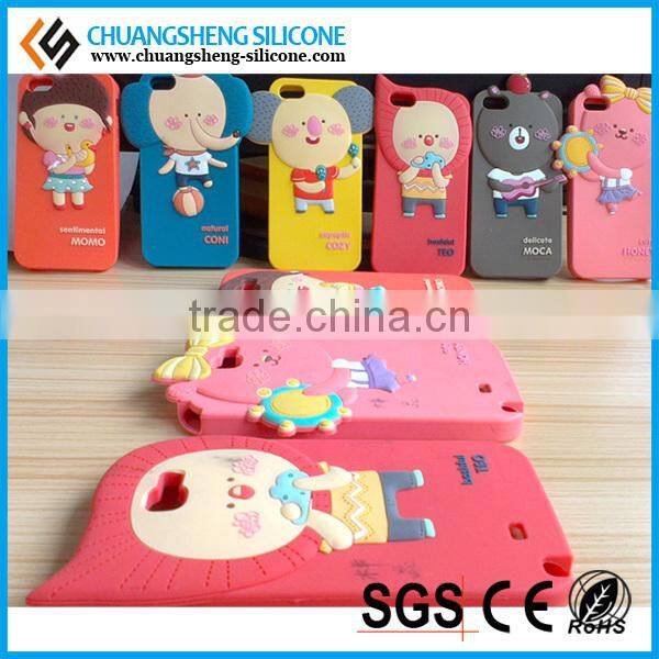 2015 Hot For New Products Fashion Animal Shape Silicone Phone Case