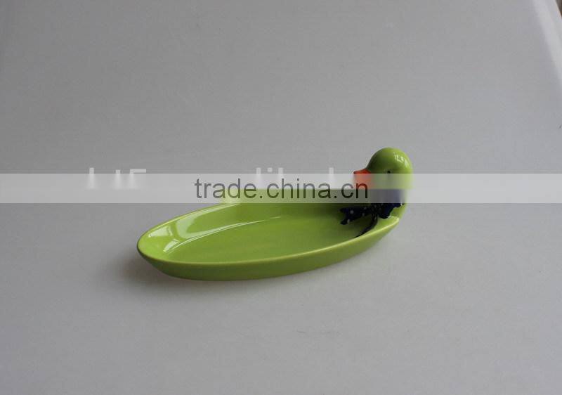 unique cute duck souvenir ceramic kid plates