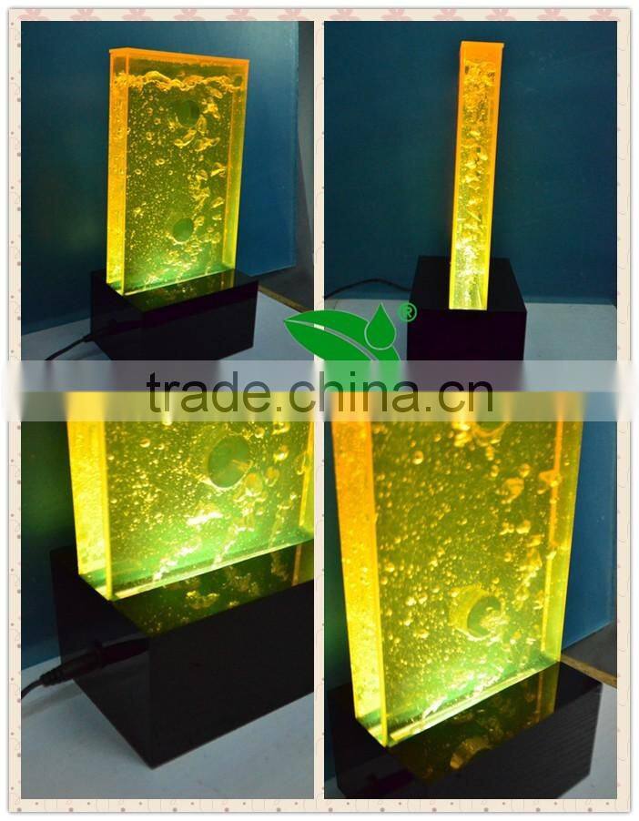 product waterproof display water bubble tank with led light