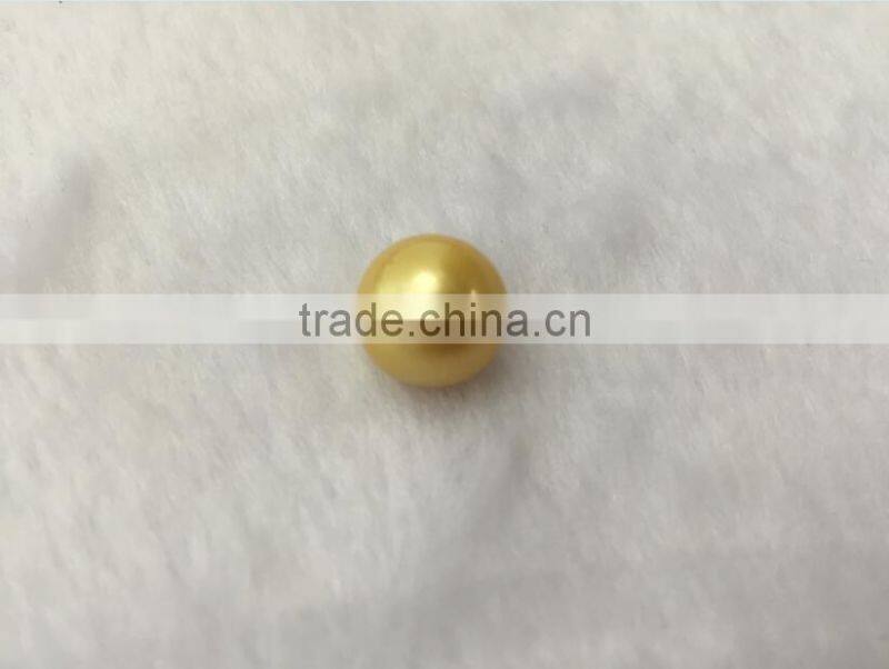 Grade AAA 9-10mm Genuine Natural gold Loose South Sea Pearls
