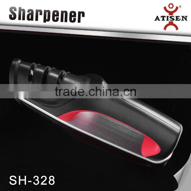 stainless steel holder with 3 Stage Knife Sharpener