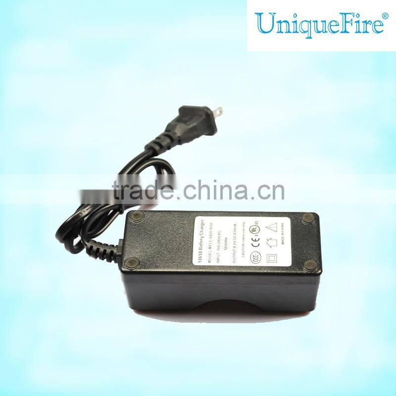 UniqueFire America/European one slot 18650 lithium battery dynamo battery charger