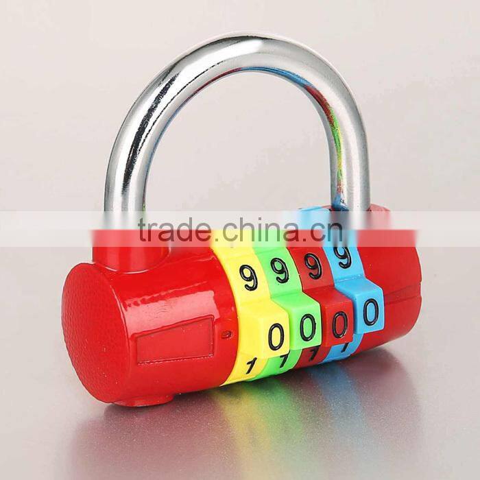 Nice color 4 digit combination cute padlock