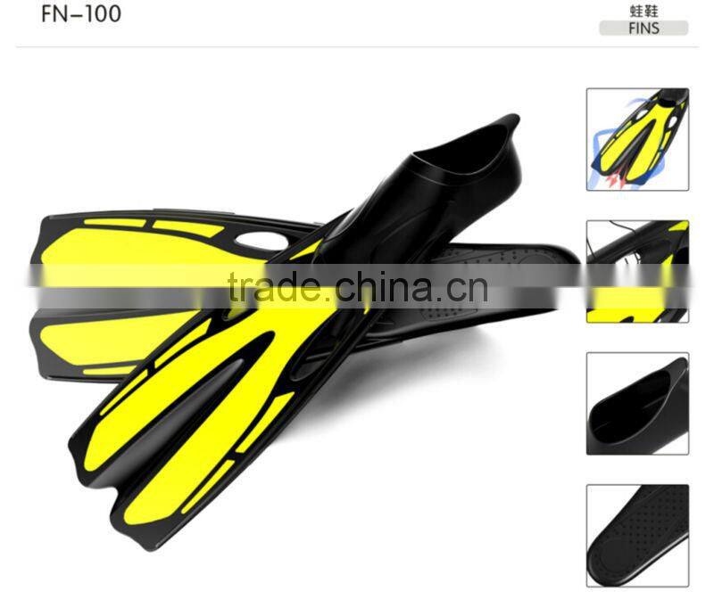 Scuba diving set of diving mask & snorkel & Fins(FN100+MK100+SK900)