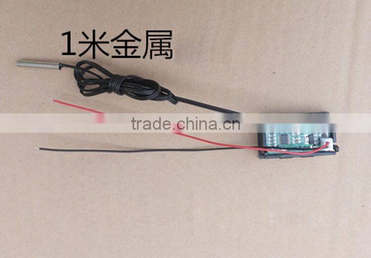 Red/Blue/Green digital tube Embedded digital thermometer DC4.5-12V powered embedded digital thermometer