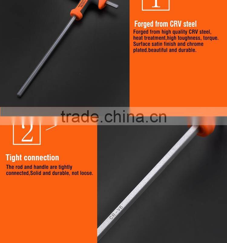 Professional Hand Tool T-HANDLE Hand Tool Hex Key 3X75mm Wrench Set