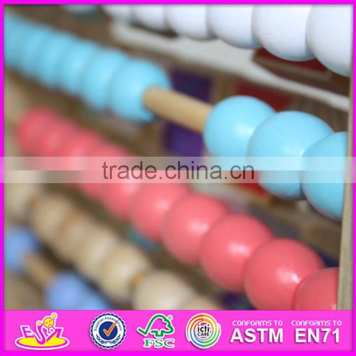 2016 new design baby abacus wooden early learning toy W12A048
