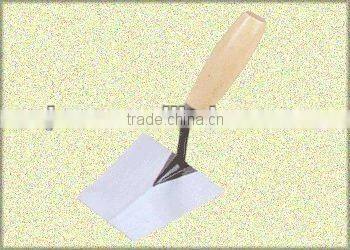 Spainish type wood handle margin carbon steel bricklaying trowel