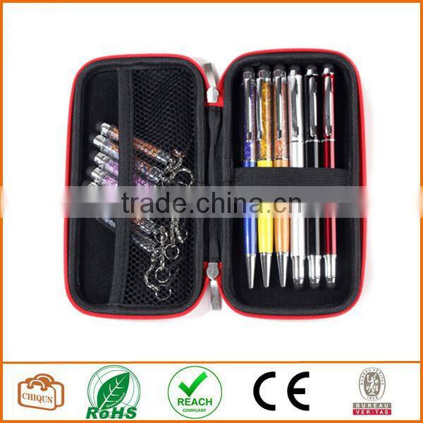 EVA Carrying Case/Bag/Pouch/Holder for Stylus Touch Pen,Ballpoint Pen-Black/Red