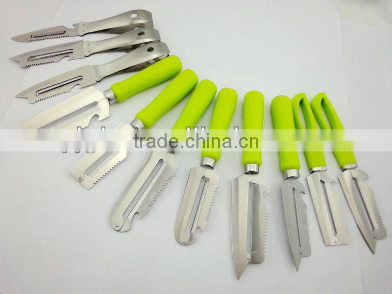 houdehold 3in i multifunction plastic handle round head paring knife with cover