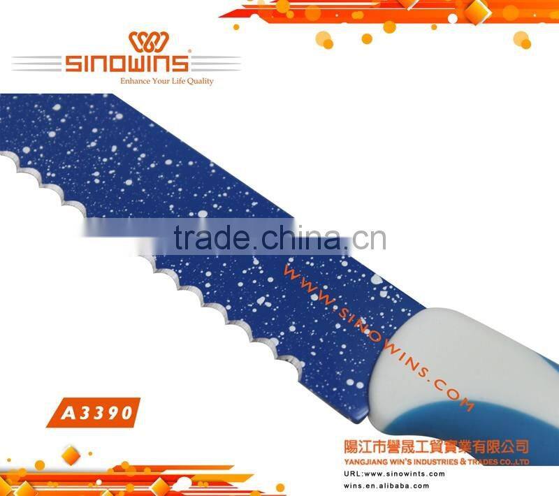 Fashionable and Durable 5pcs Non-stick Coating Knife Set