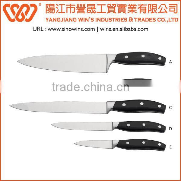 A3139 Super Quality 5pcs Stainless Steel Knife Set with ABS Handle
