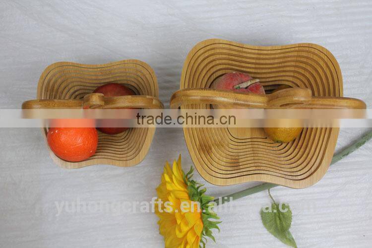 bamboo folding fruit basket