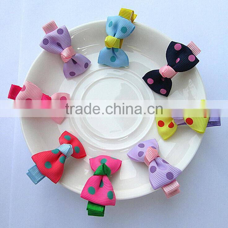 Factory wholesale New plastic bows shaped kids Hair clips