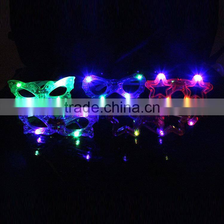 Plastic Party Flashing Glasses LED Glasses Light Up Glasses For Halloween