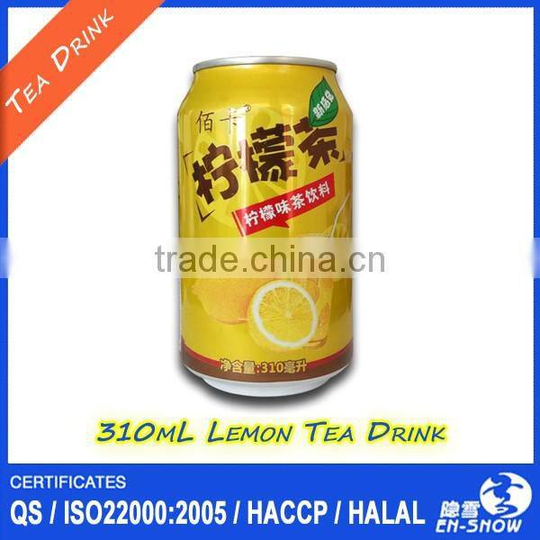 Private Label 310ml Canned Lemon Tea Drink with ISO, HACCP & HALAL in China
