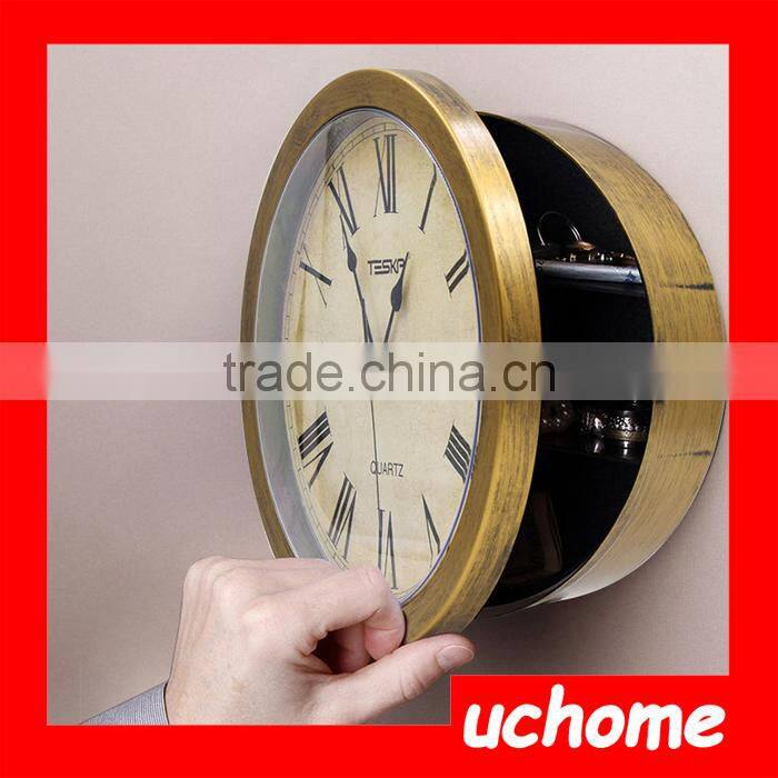 UCHOME Plastic Modern Hidden Safe Wall Clock, Presant Clock