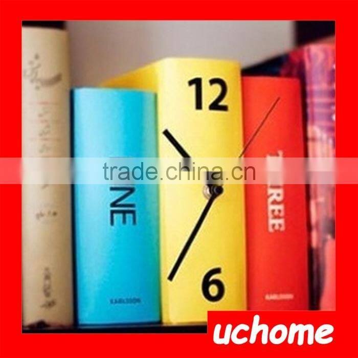 UCHOME Fashion decorative book shape digital table clock, Novetly design living room reading book clock