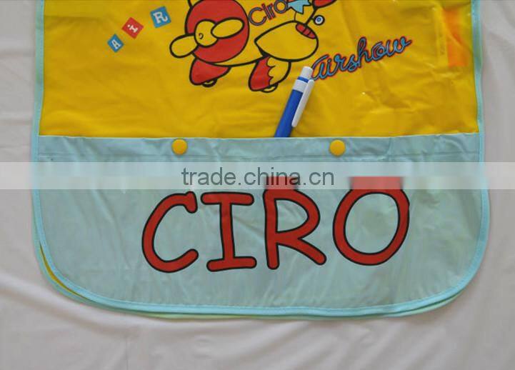 customized logo waterproof children pvc apron