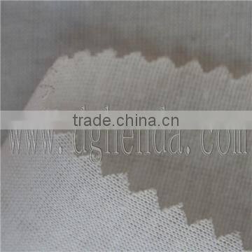 white 100g single-side knitting fabric with hot melt dot glue for shoes lining