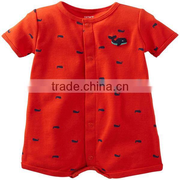 Baby Printed Romper Wholesale / Organic Baby Romper / Cotton Baby Romper