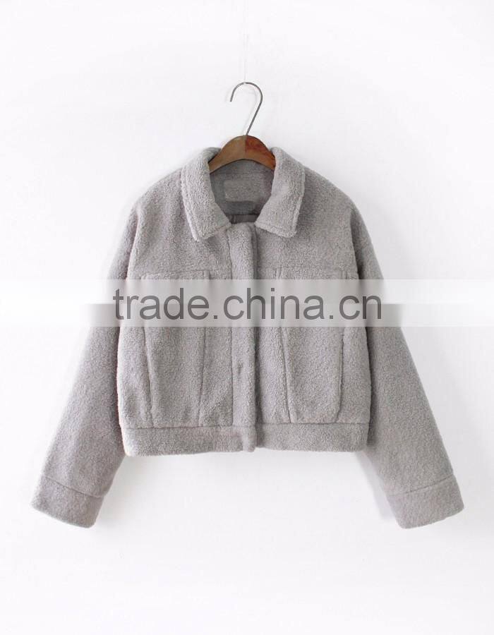 New product plain blank thick warm women's winter coat