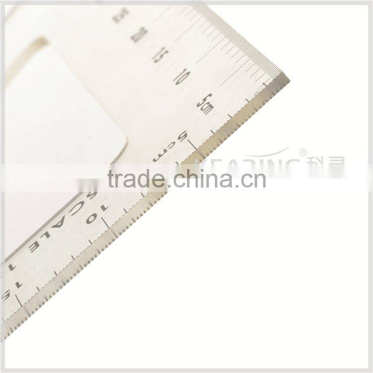 Kearing OEM plastic set square scales / sew scale ruler 1: 3,plastic transparent triangle scale ruler # DM20