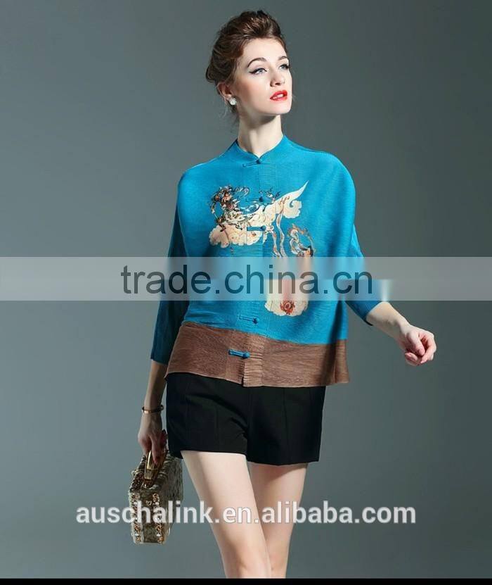 newest chinese stylish popular sexy ladies loose top factory price